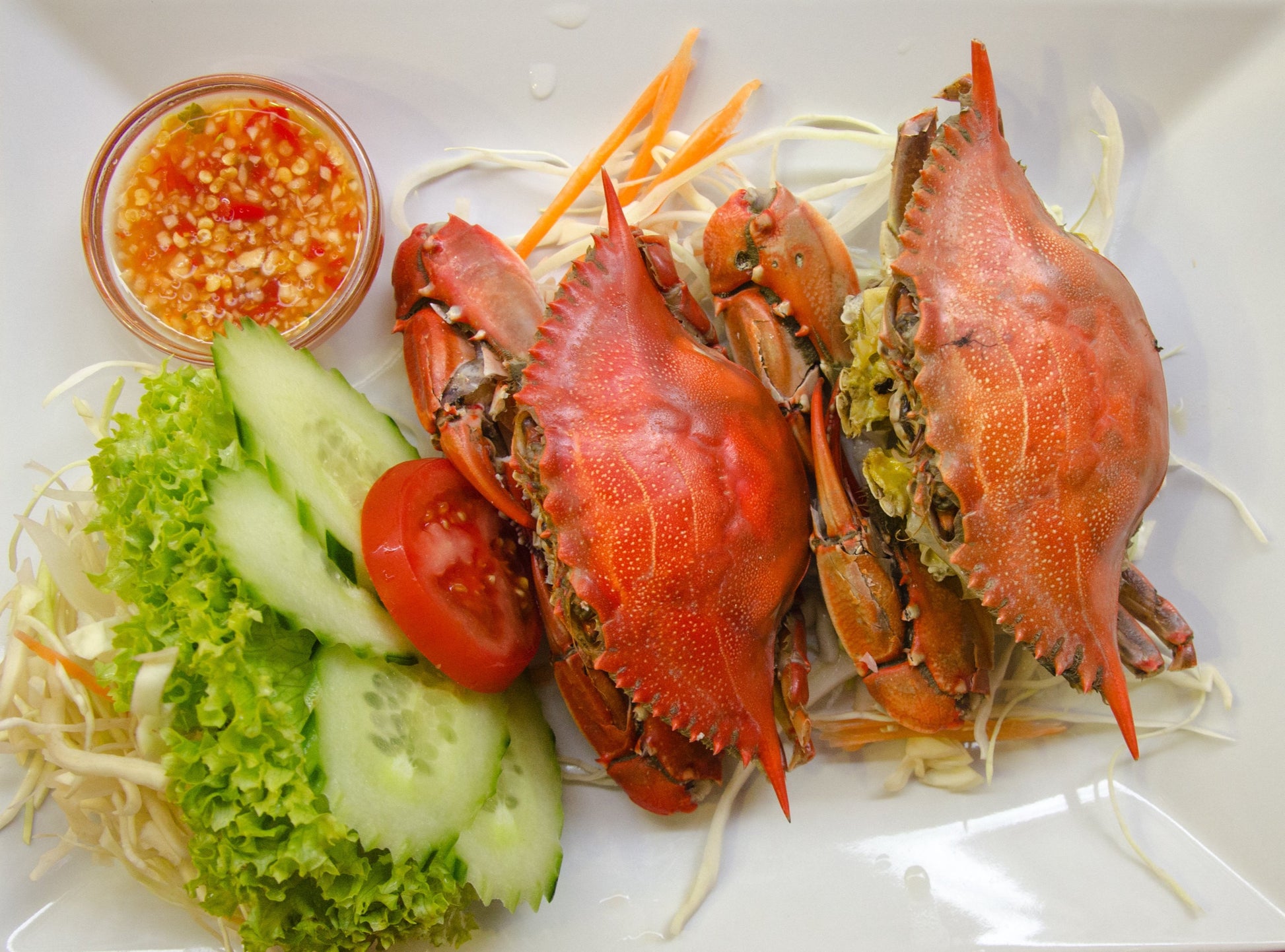 steamed crab