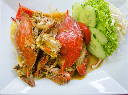 stir fried curry crab